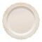 Ivory with Gold Vintage Rim Round Disposable Plastic Appetizer/Salad Plates - 7.5" (120 Plates)
